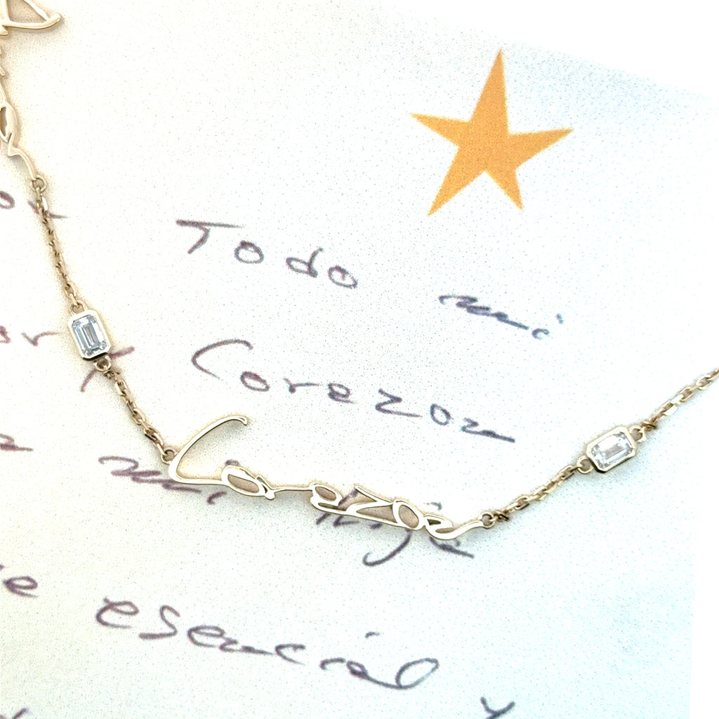 Handwritten Multi-Pendant Necklace