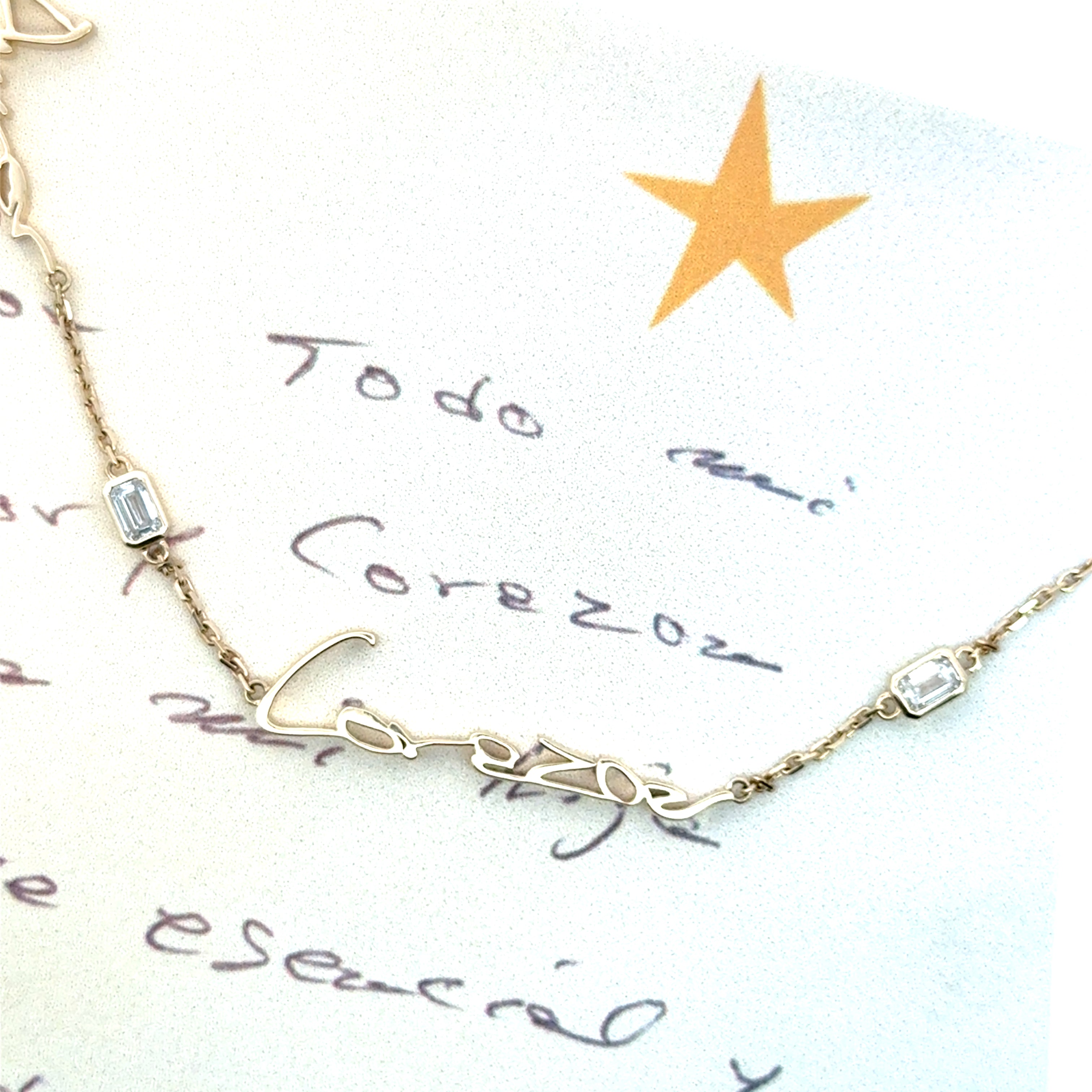 Handwritten Multi-Pendant Necklace