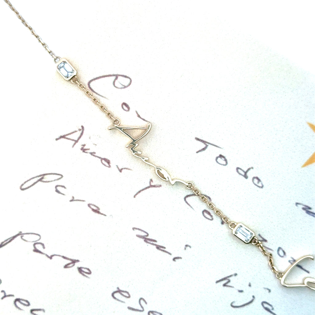Handwritten Multi-Pendant Necklace