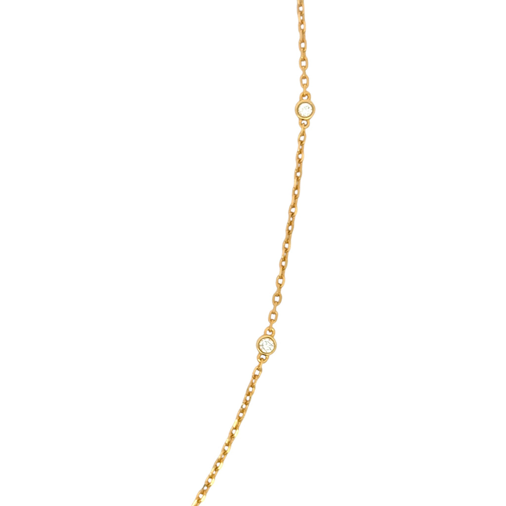 Handwritten Pave Necklace