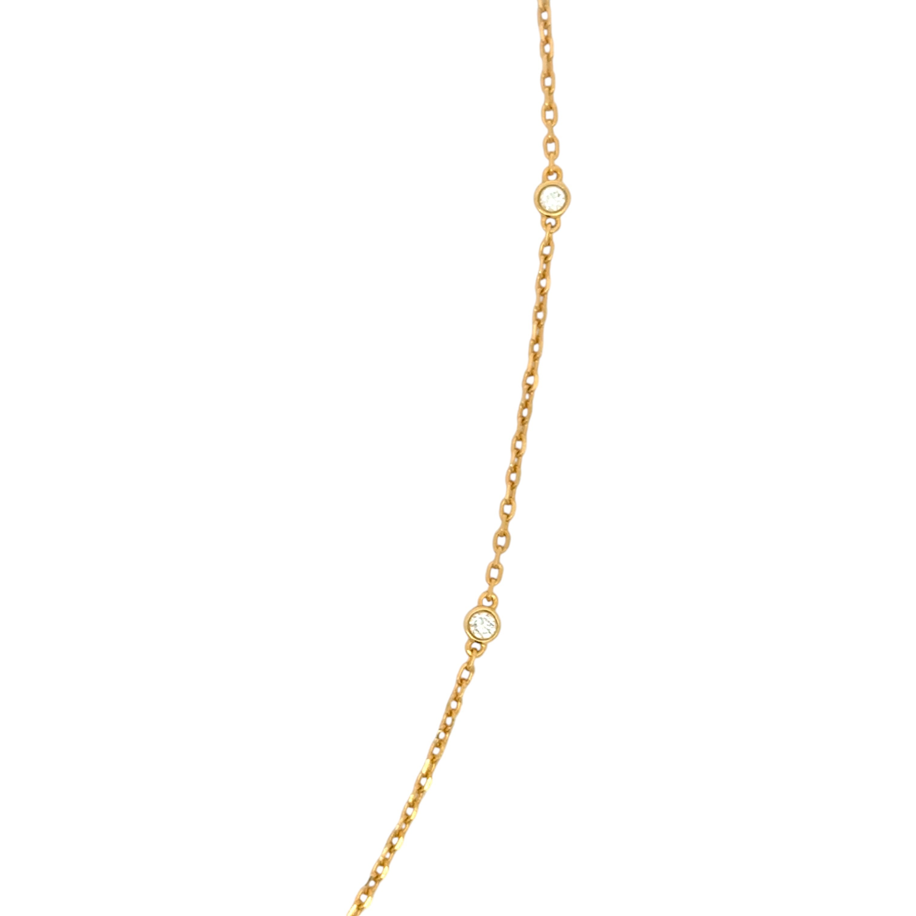 Handwritten Pave Necklace