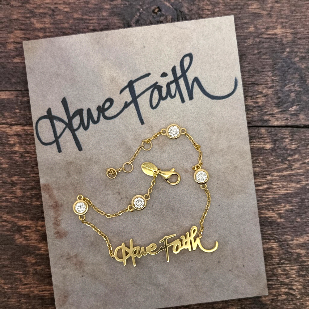Your handwritten words worn delicately on the wrist,
There to clutch when you are most missed

14K yellow, white or rose gold
2mm thick
1.3mm diamond-cut chain w/ adjustable loops for 6, 6.5 &amp; 7 inch length
Four ethically-sourced, bezel-set round diamonds (total weight: ~0.64 cts)
Pendant height and length vary by piece, and will be approved by you prior to crafting