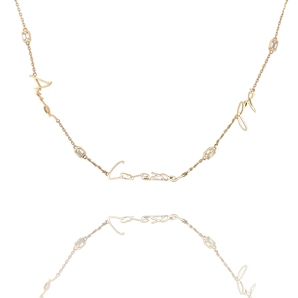 Handwritten Multi-Pendant Necklace