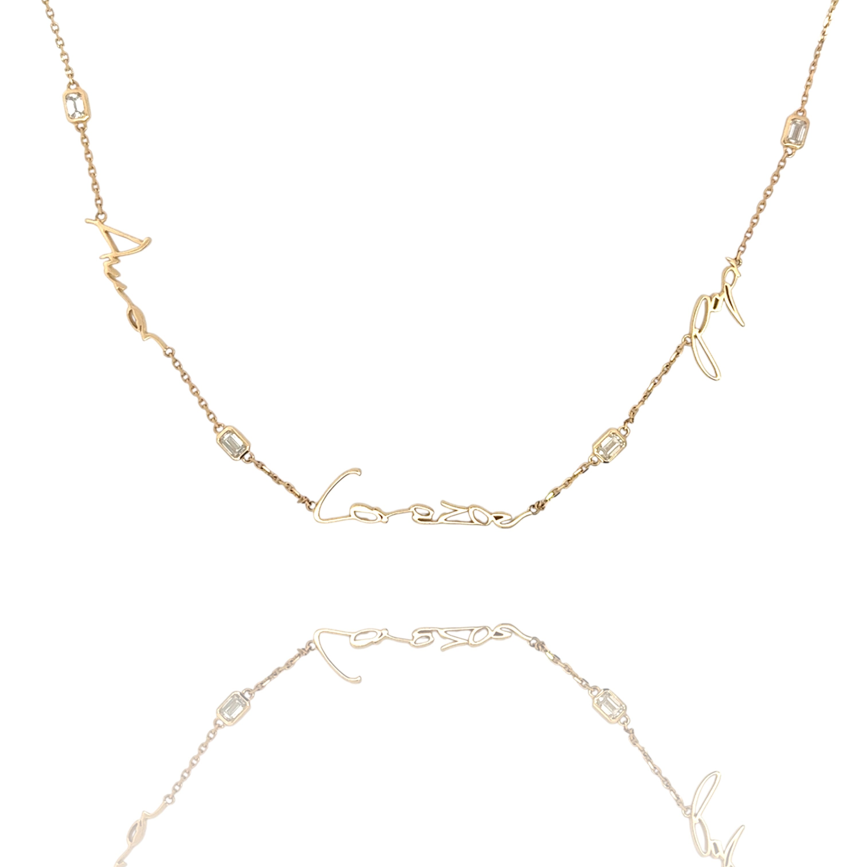 Handwritten Multi-Pendant Necklace