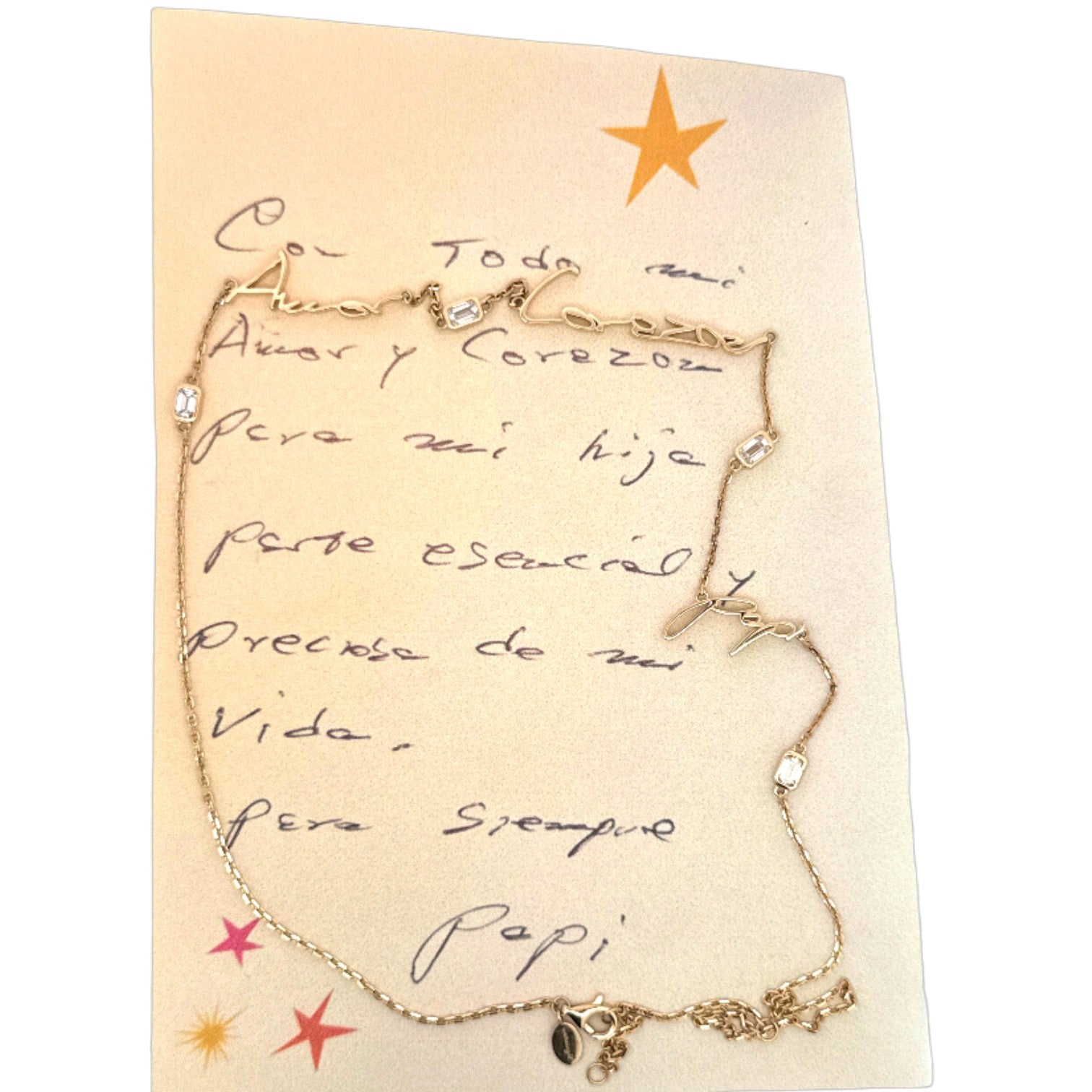 Handwritten Multi-Pendant Necklace