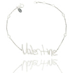 Handwritten Pave Bracelet