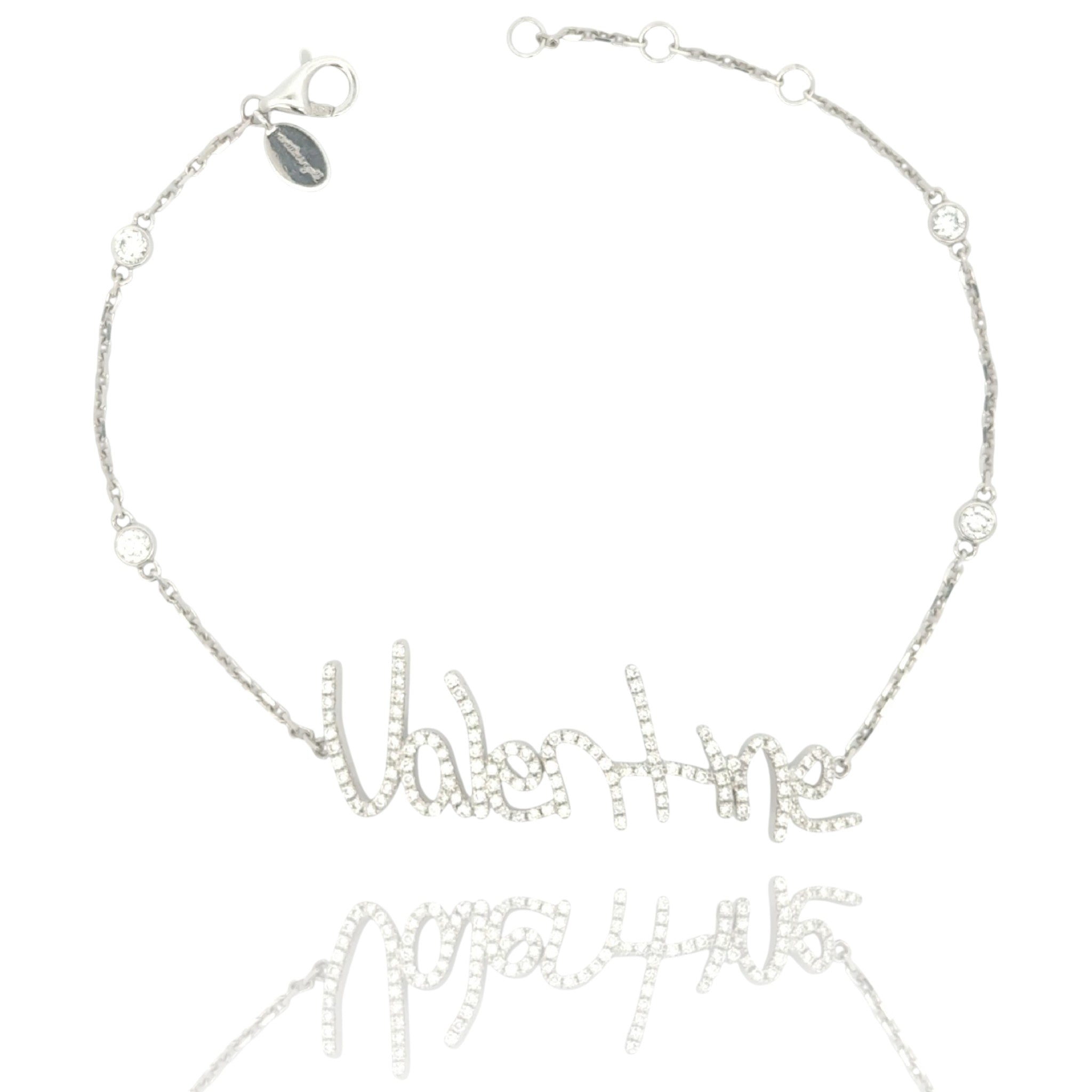 Handwritten Pave Bracelet