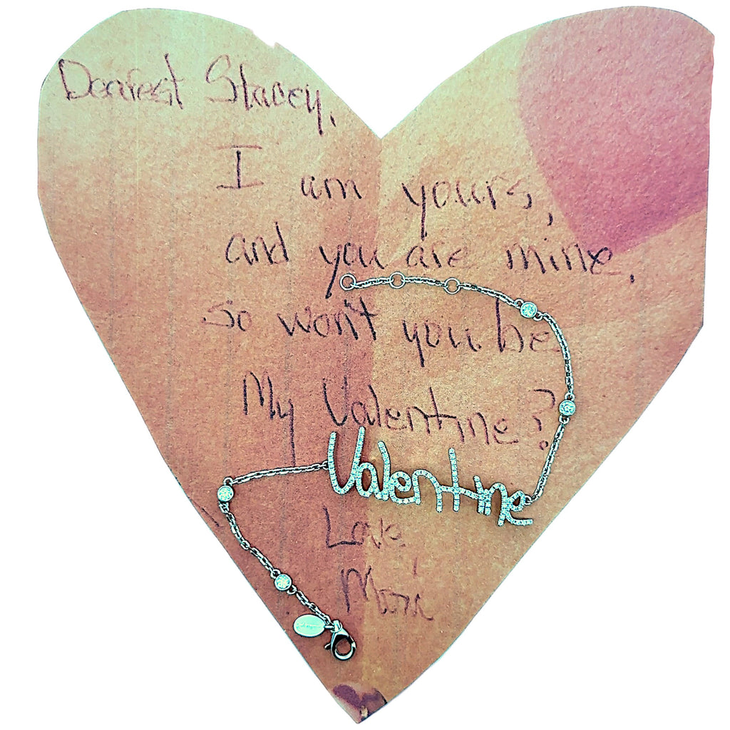 Handwritten Pave Bracelet
