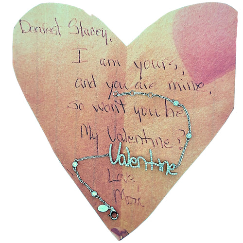 Handwritten Pave Bracelet